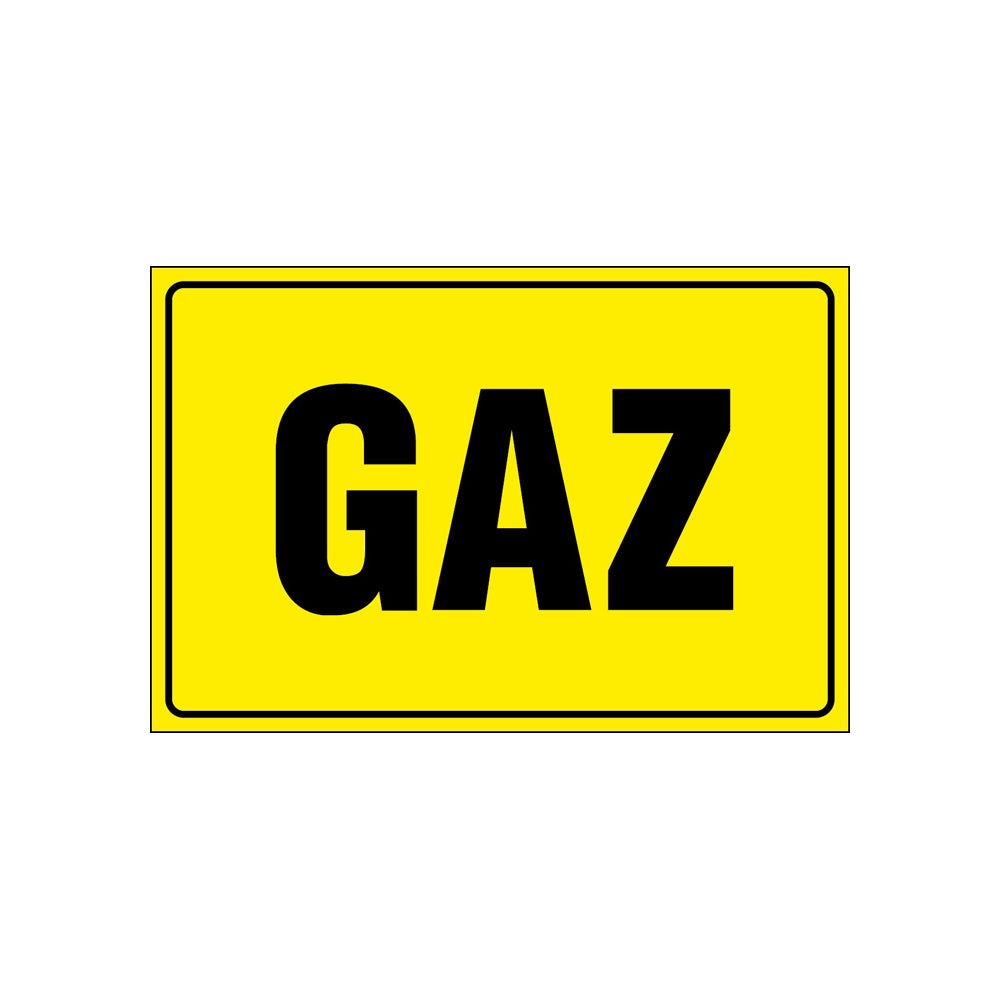 Tablica informacyjna 'Gaz' 10x15 cm