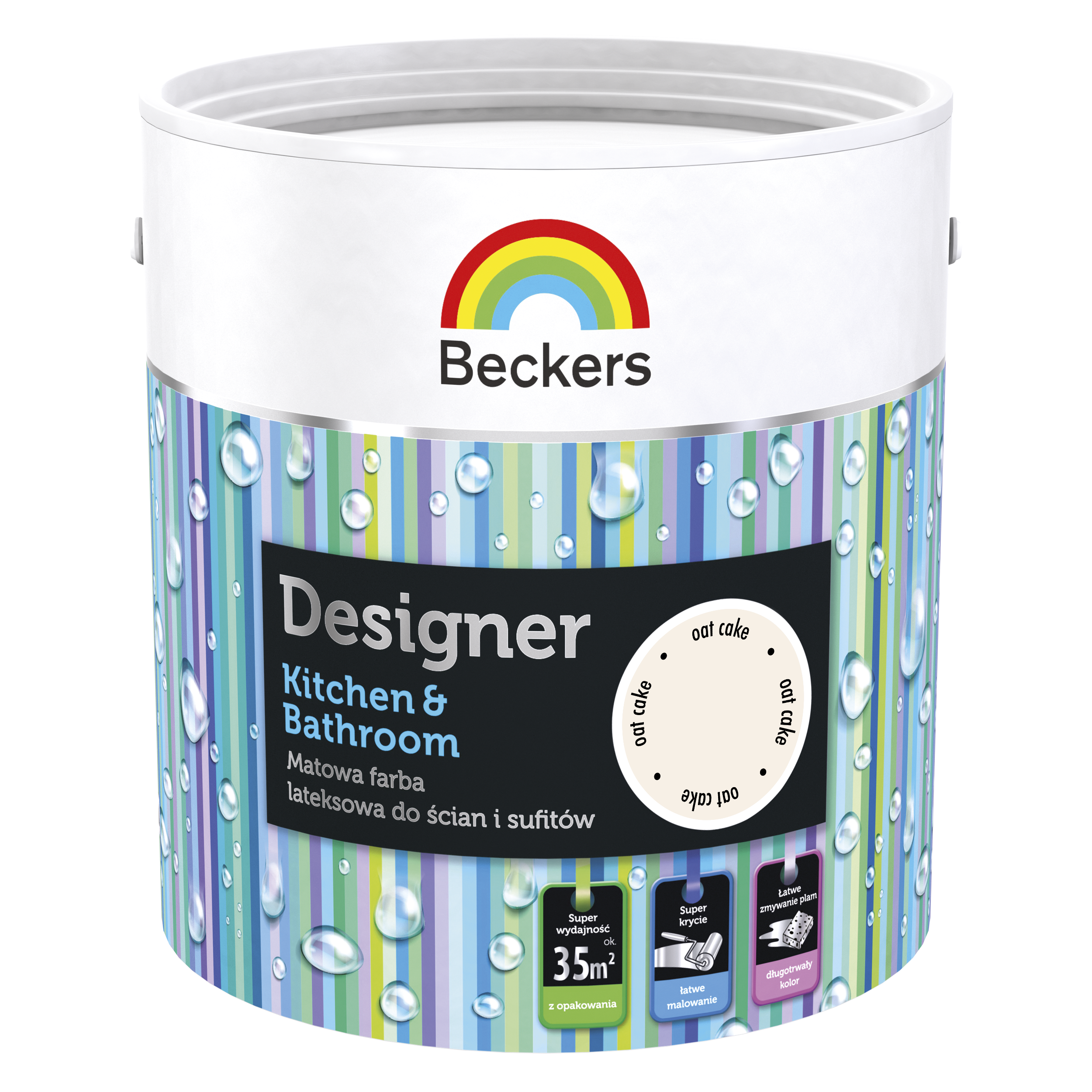 Farba Beckers Designer Kitchen & Bathroom Oat cake 2.5 l - 3