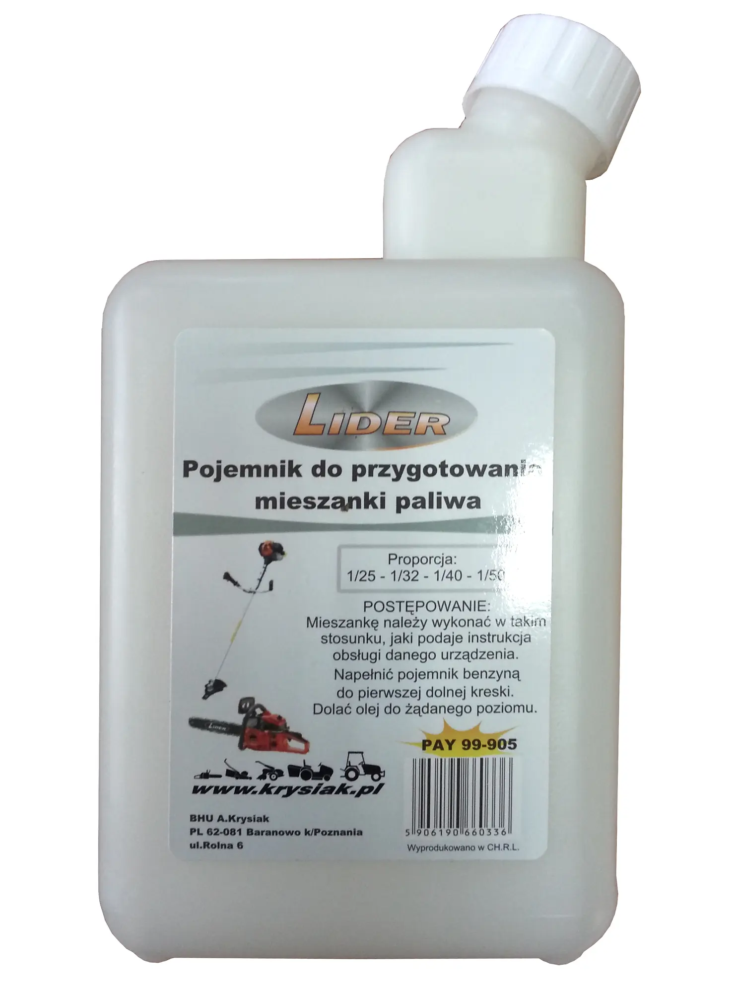 Pojemnik do przygotowywania mieszanki paliwowej Lider - 4