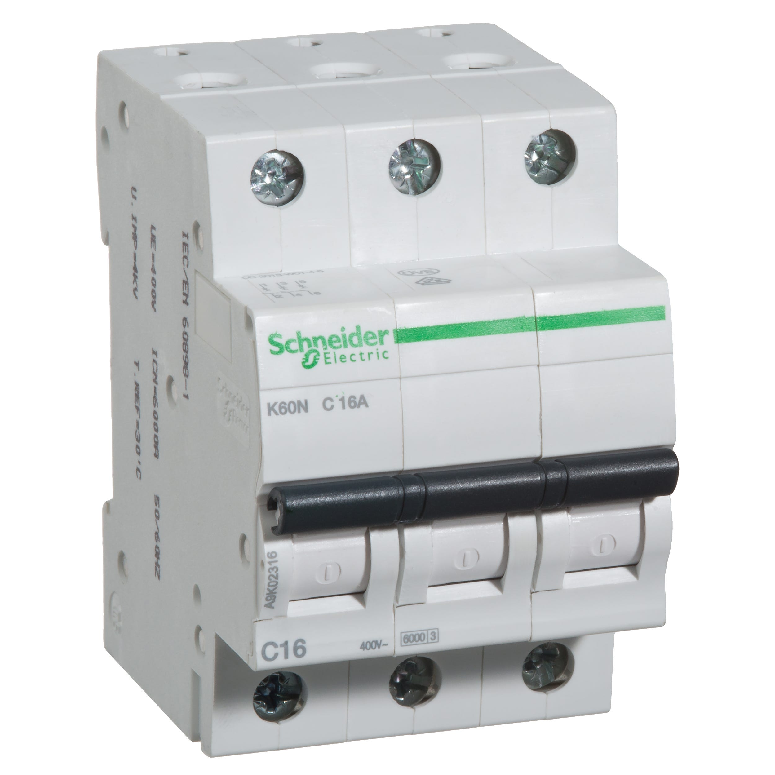 K60n Wyłącznik nadprądowy K60N - C16 - 3 16 A SCHNEIDER ELECTRIC - Leroy Merlin