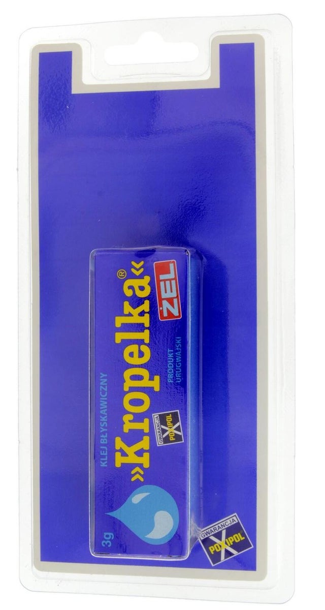 Klej błyskawiczny CYJANOAKRYLOWY 3 g KROPELKA