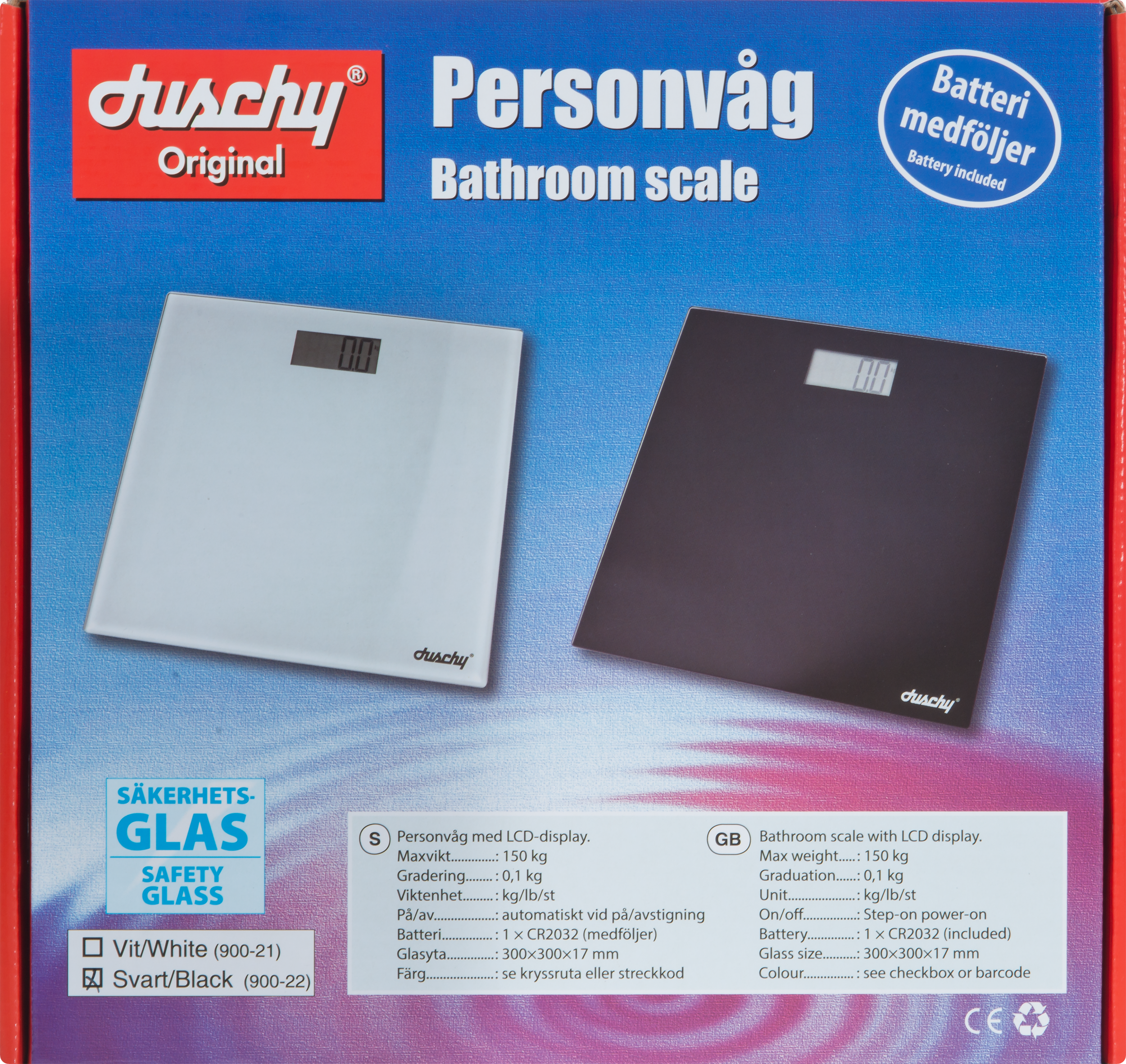 Waga łazienkowa Elektroniczna Czarna Duschy - 5