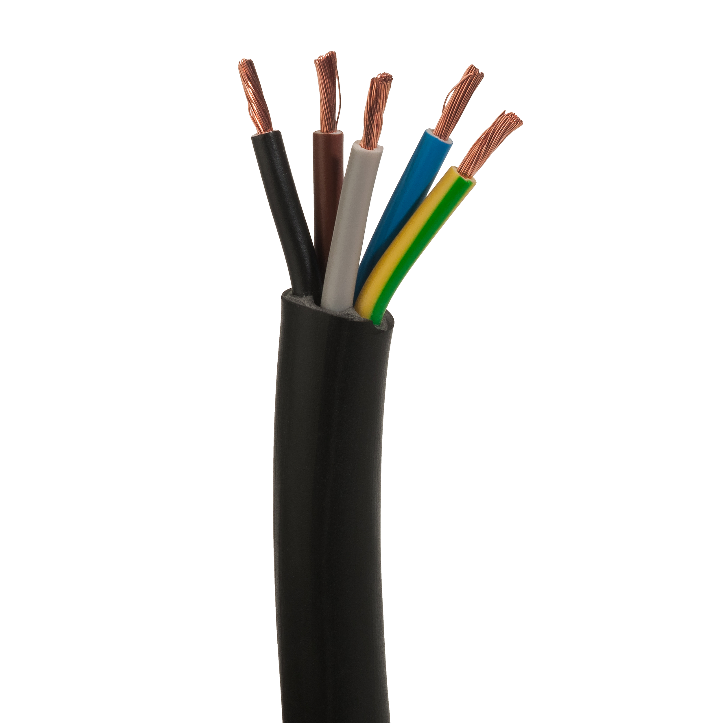 Przewód elektryczny OWY 5 X 2.5 H05VV - F 500V AKS ZIELONKA