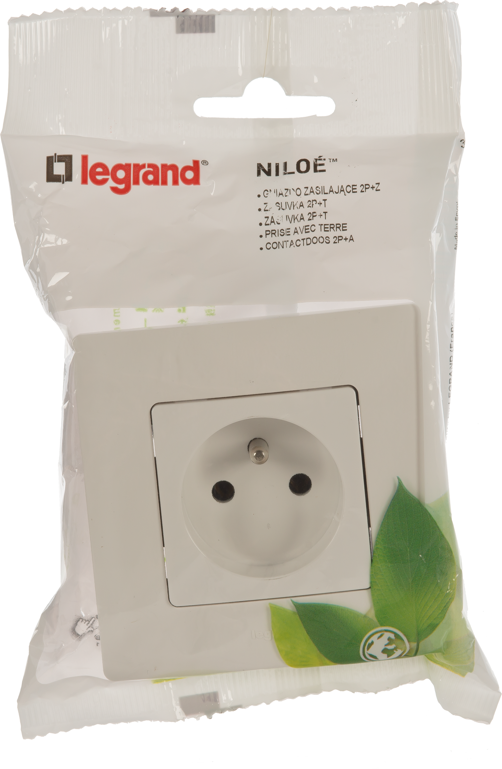 Gniazdo pojedyncze NILOE ECO Biały LEGRAND - 2