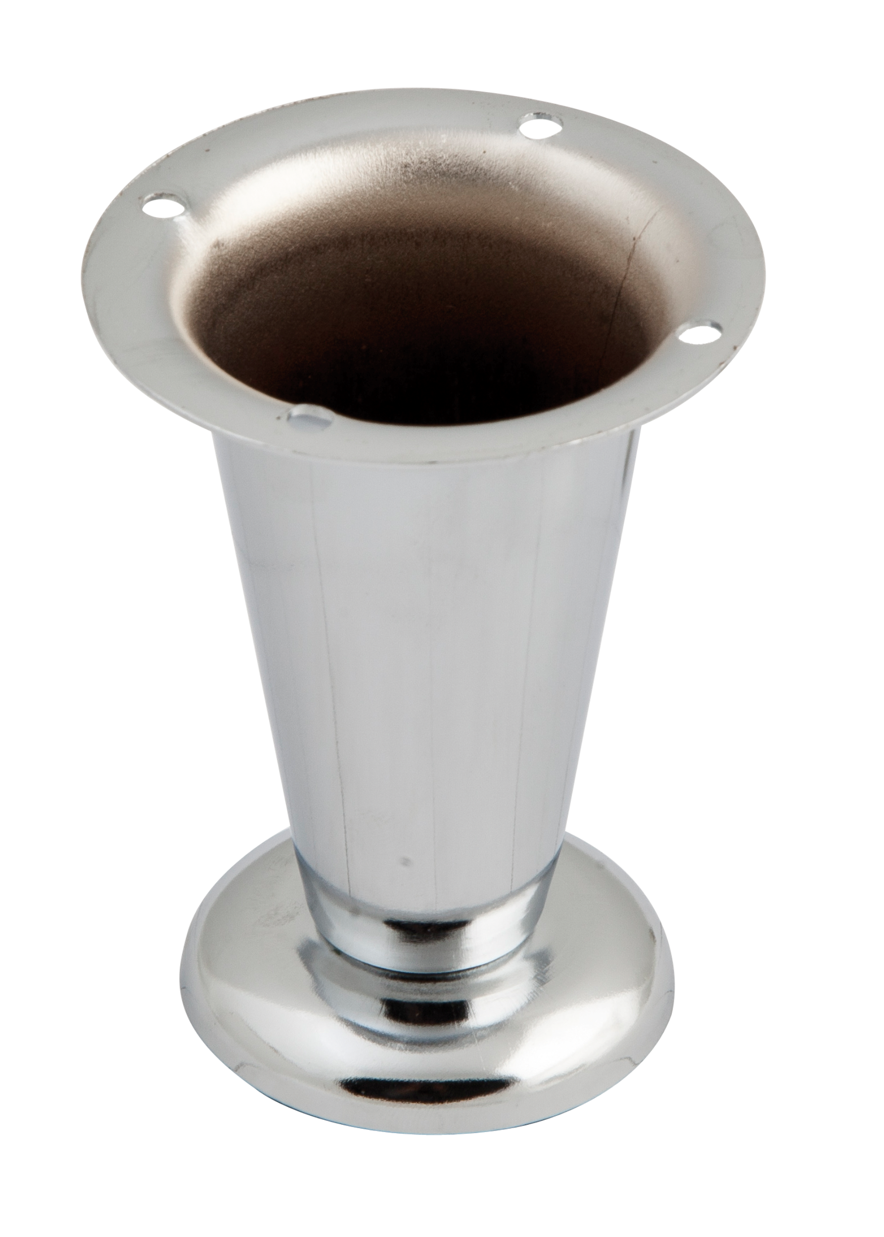 Noga meblowa regulowana stożkowa 10 cm chrom