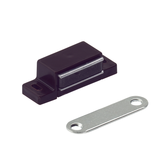 Zatrzask magnetyczny 14 x 15 x 45 mm brązowy Hettich