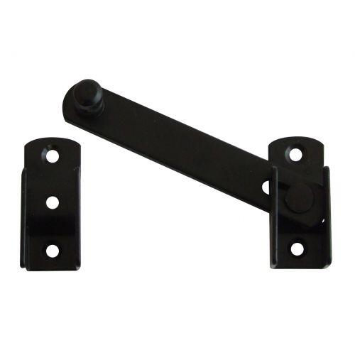 Zapadka okiennicowa 120x130x65 mm przykręcana czarna