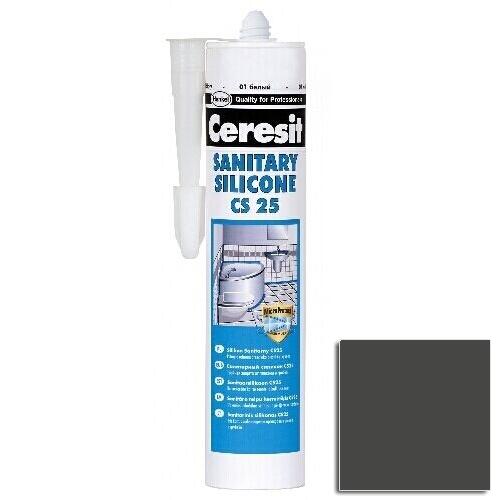 Silikon sanitarny  CS-25 280 ml Ciemny grafitowy Ceresit - 2