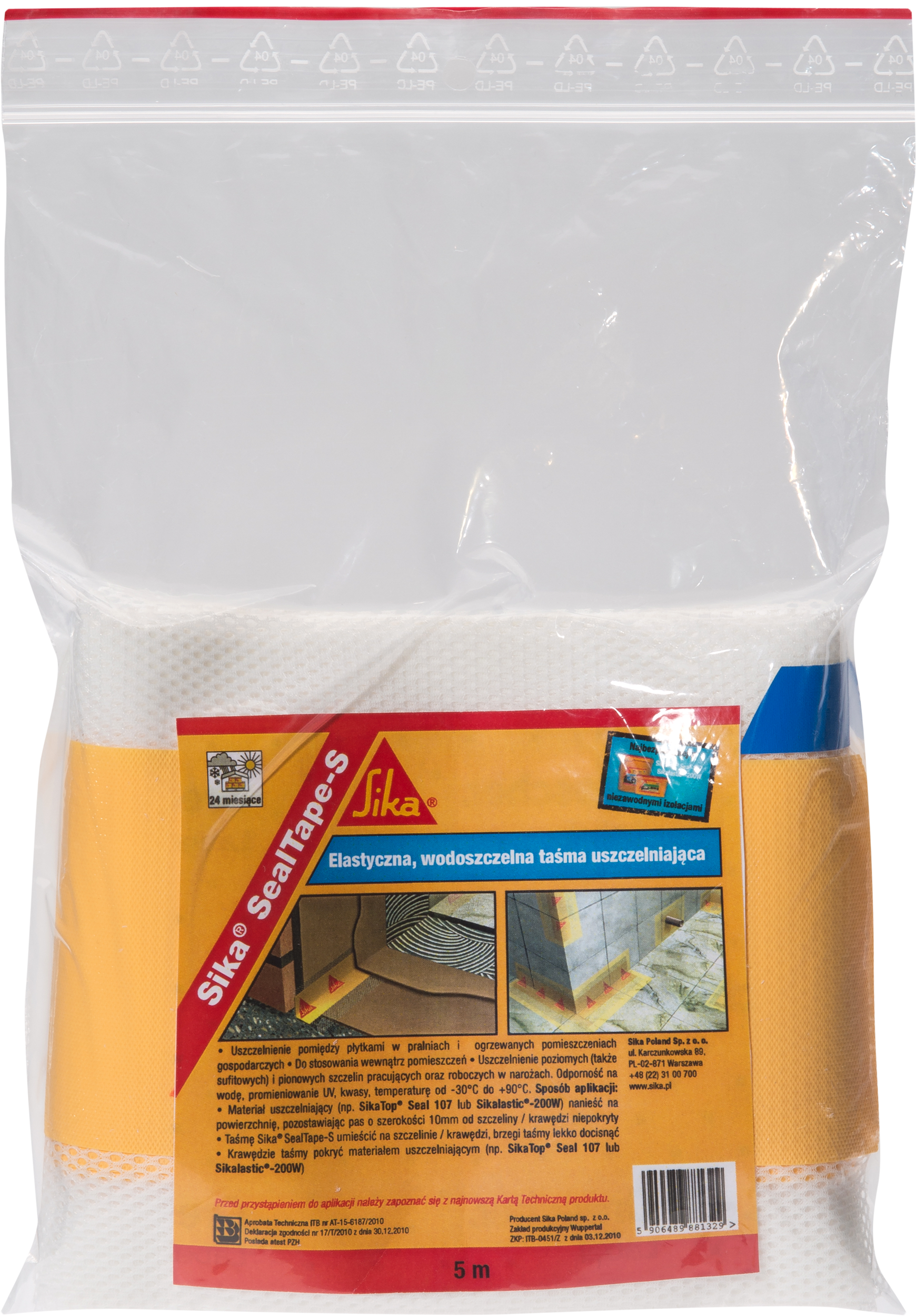 Taśma uszczelniająca wodoszczelna narożna Seal tape 5 m Sika - 2