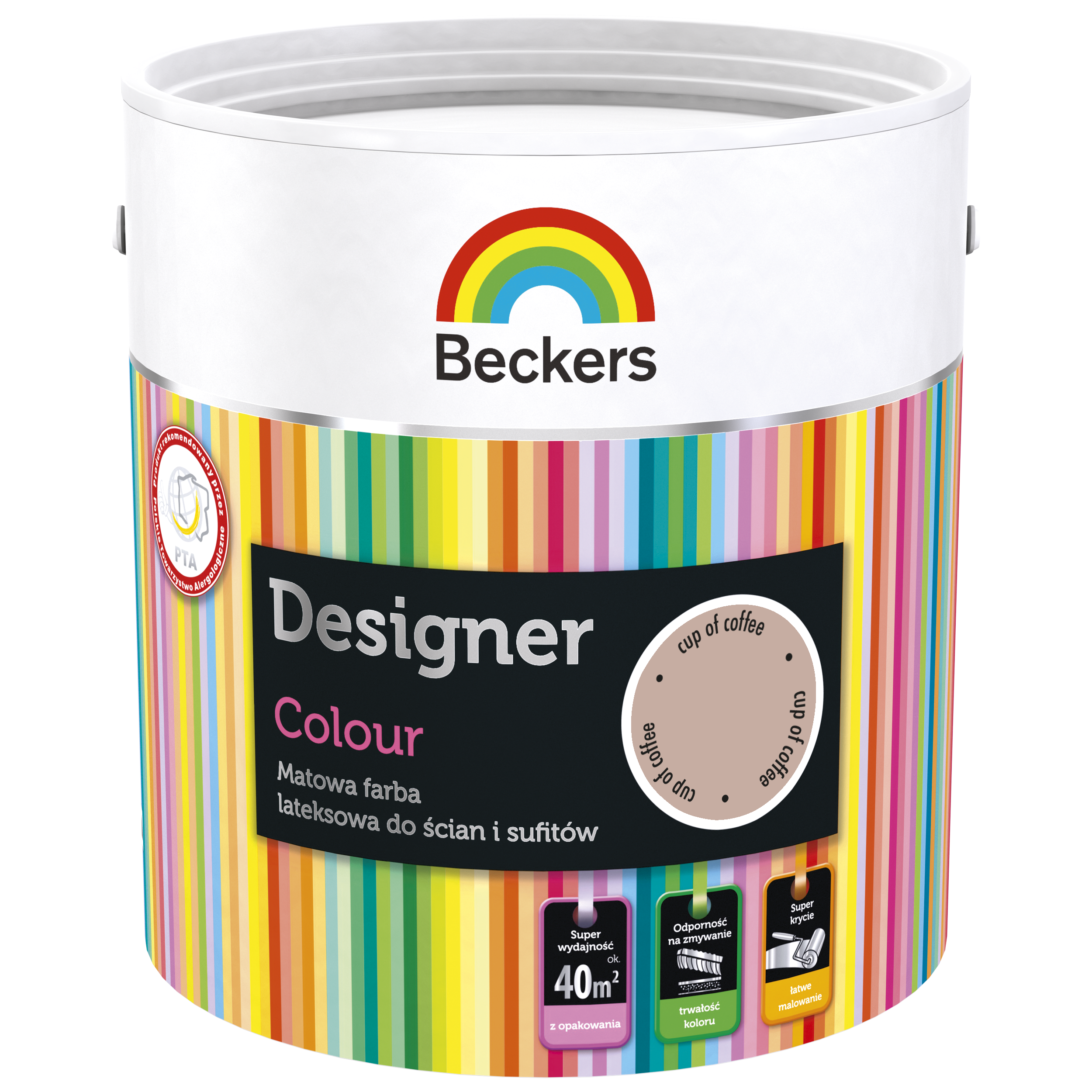 Farba wewnętrzna Beckers Designer Colour Cup Of Coffee 2.5 l - 3