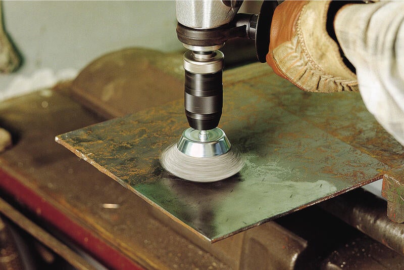 4 Cepillos para taladro WOLFCRAFT para metal - 5