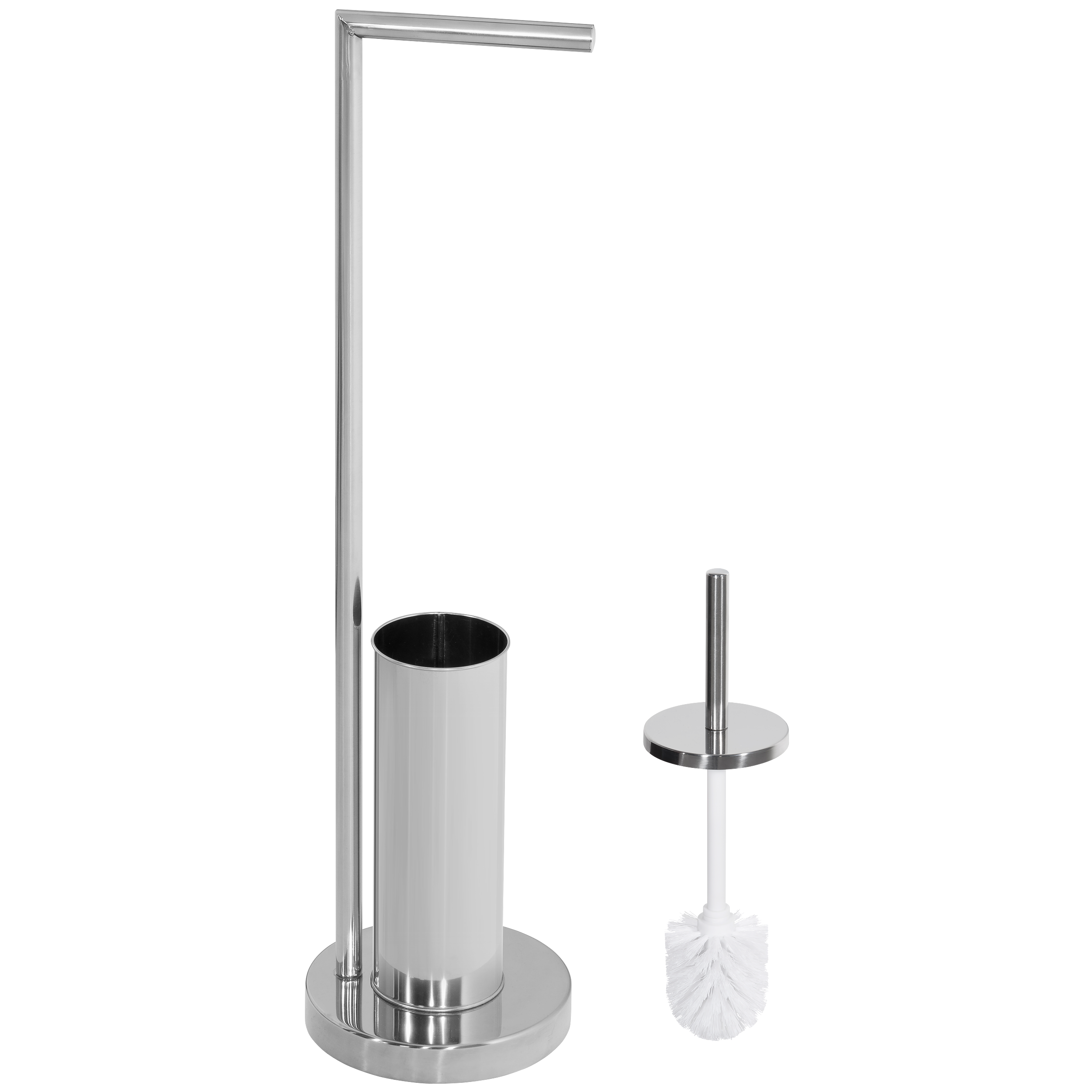 Stojak na papier toaletowy i szczotkę toaletową Chrom Ba-De - 5