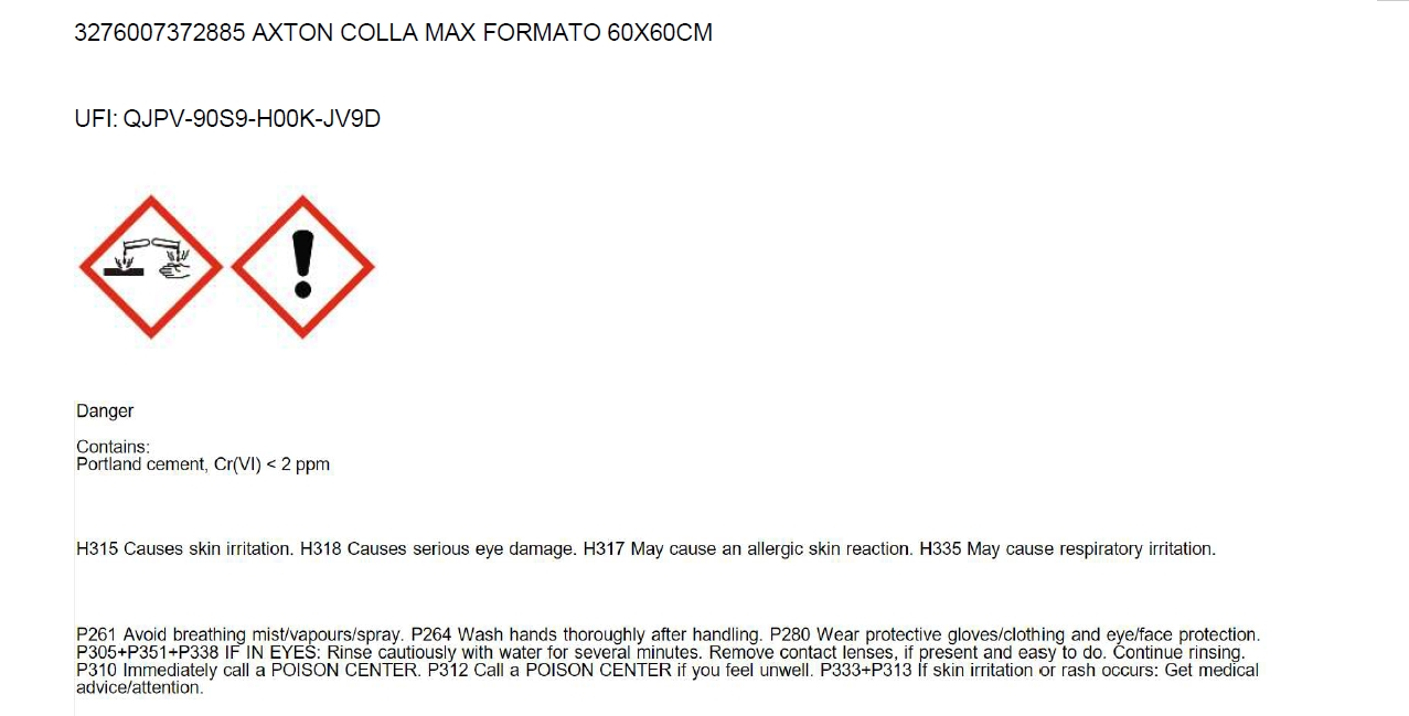 Colla per piastrelle in polvere AXTON Max Formato 25 kg grigio chiaro C2E - 2