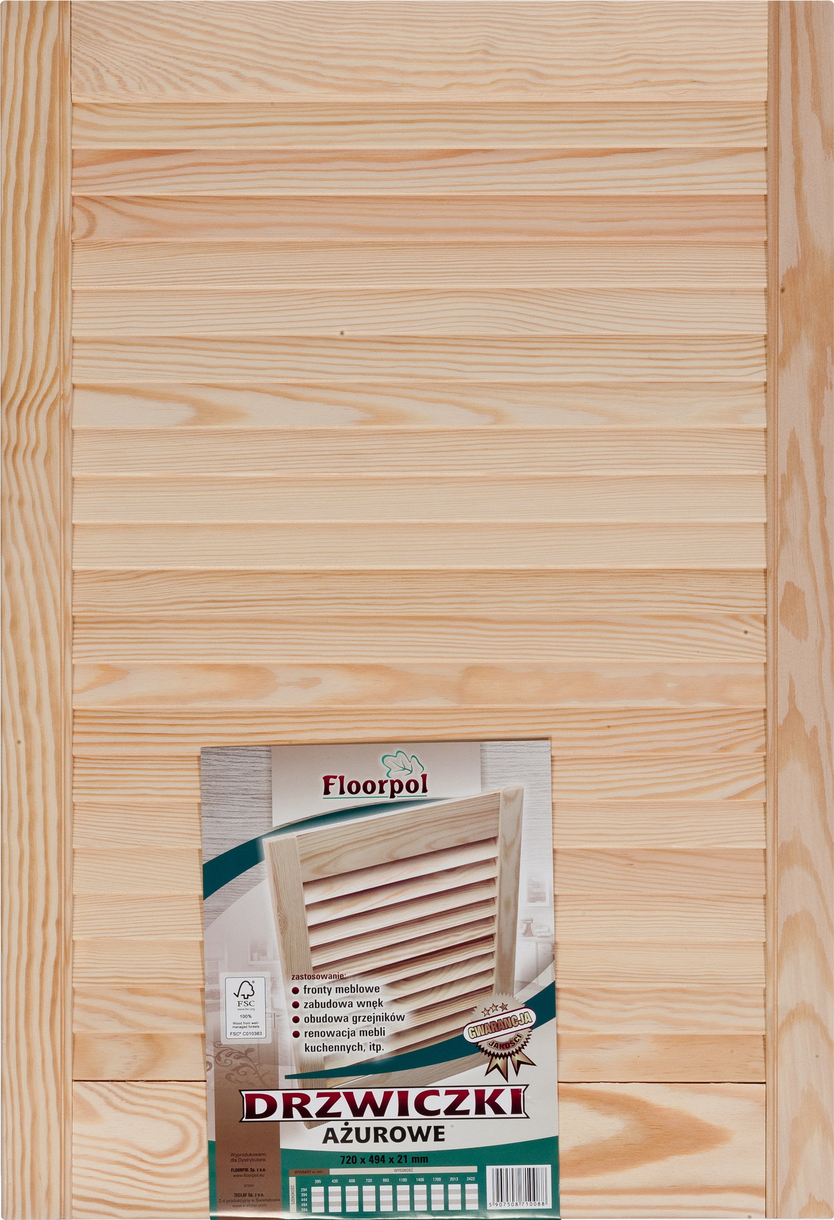 Drzwiczki ażurowe 72 x 49.4 cm Floorpol - 2