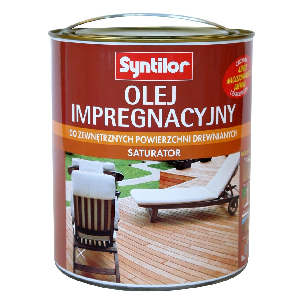 Olej impregnacyjny do tarasów SATURATOR 5 l Drewno naturalne SYNTILOR - 2