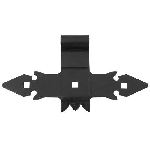 Zawias krzyżowy 280x140 mm 16 mm przykręcany czarny