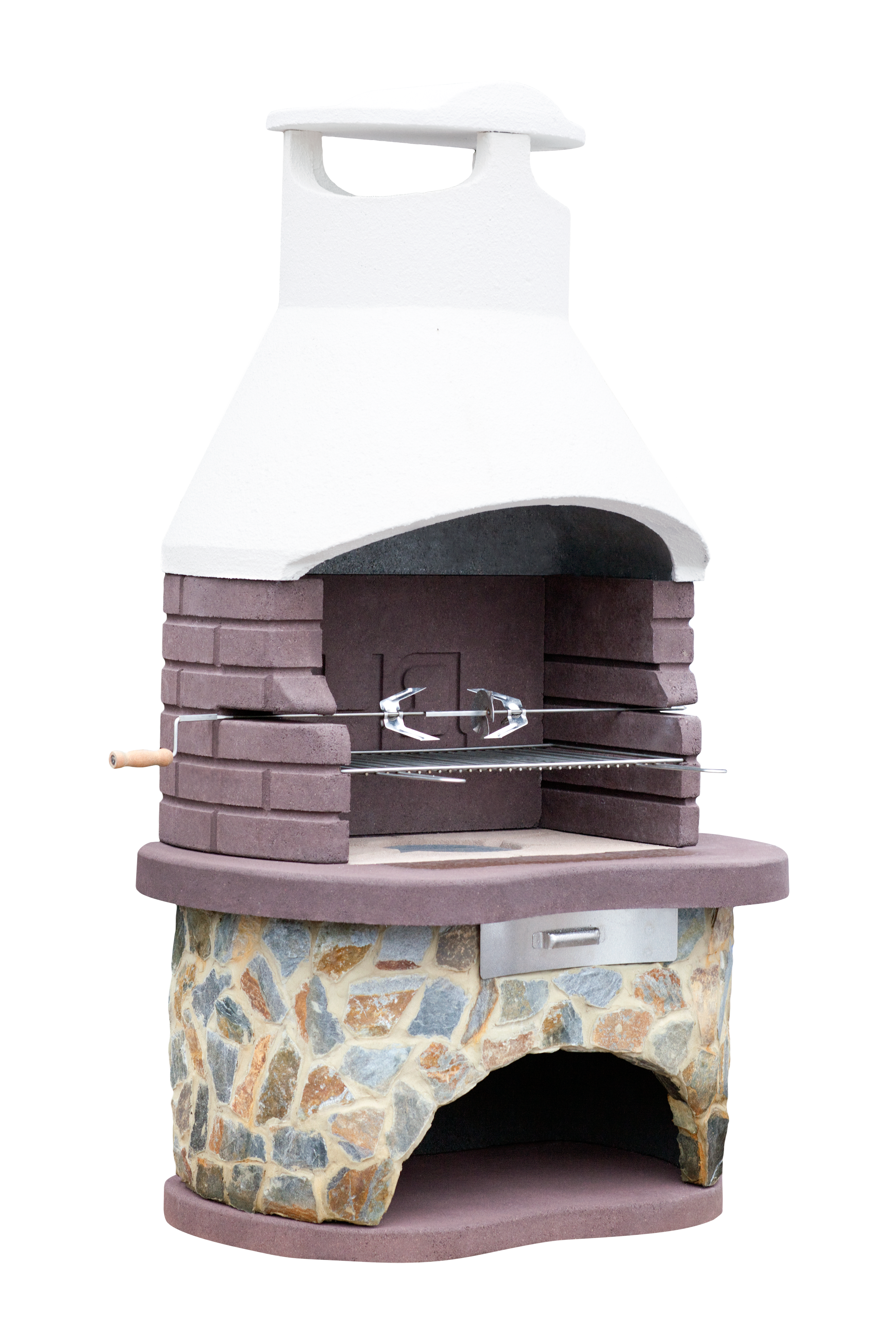 Grill ogrodowy betonowy Tempere 112x70x187 cm