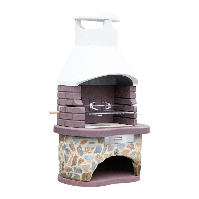 Grill ogrodowy betonowy Tempere 112x70x187 cm