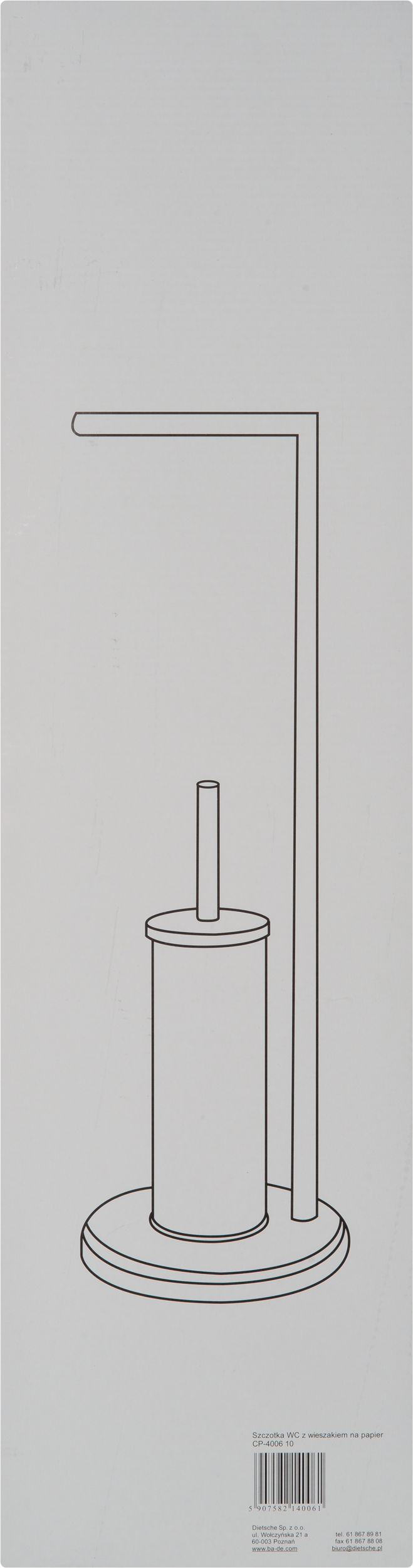 Stojak na papier toaletowy i szczotkę toaletową Chrom Ba-De - 6
