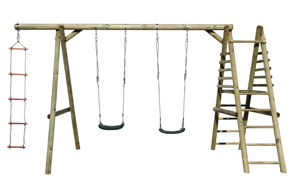 Huśtawka ogrodowa dla dzieci Koala drewniana Sobex