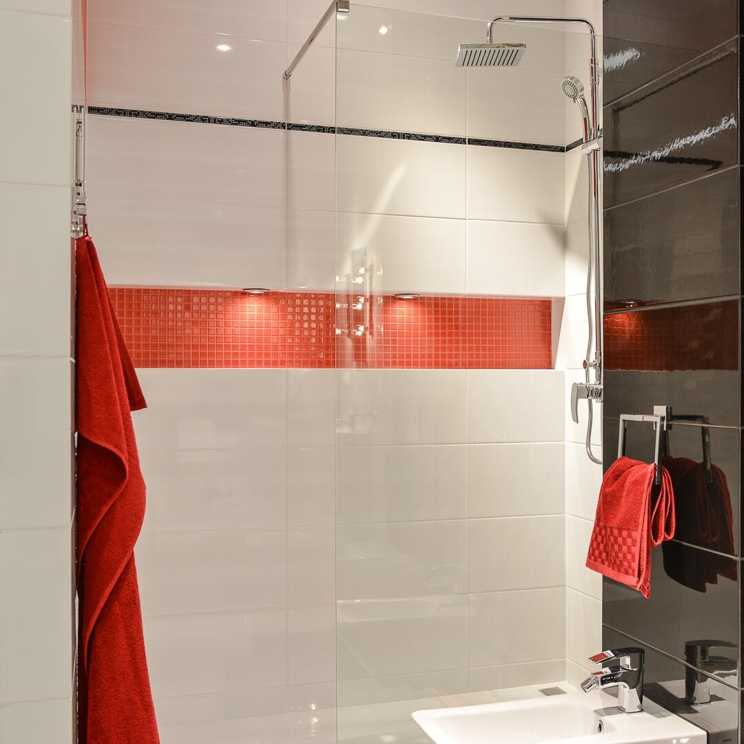 Kabina Walk-in Easy In 100x200 transparentna profil chromowany Sea-Horse - 8