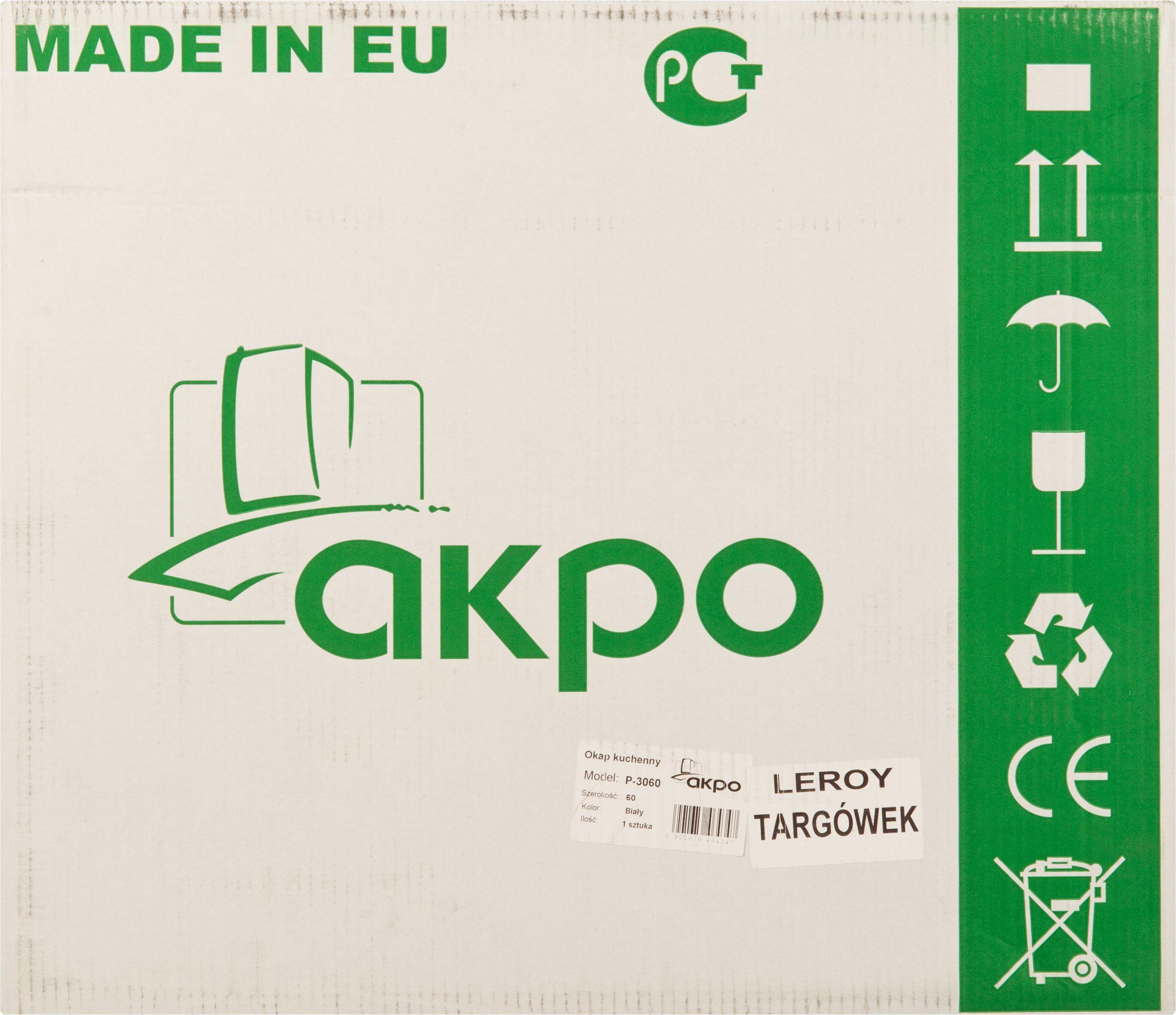 Okap podszafkowy WK-7 P-3060 biały 60 cm Akpo - 5