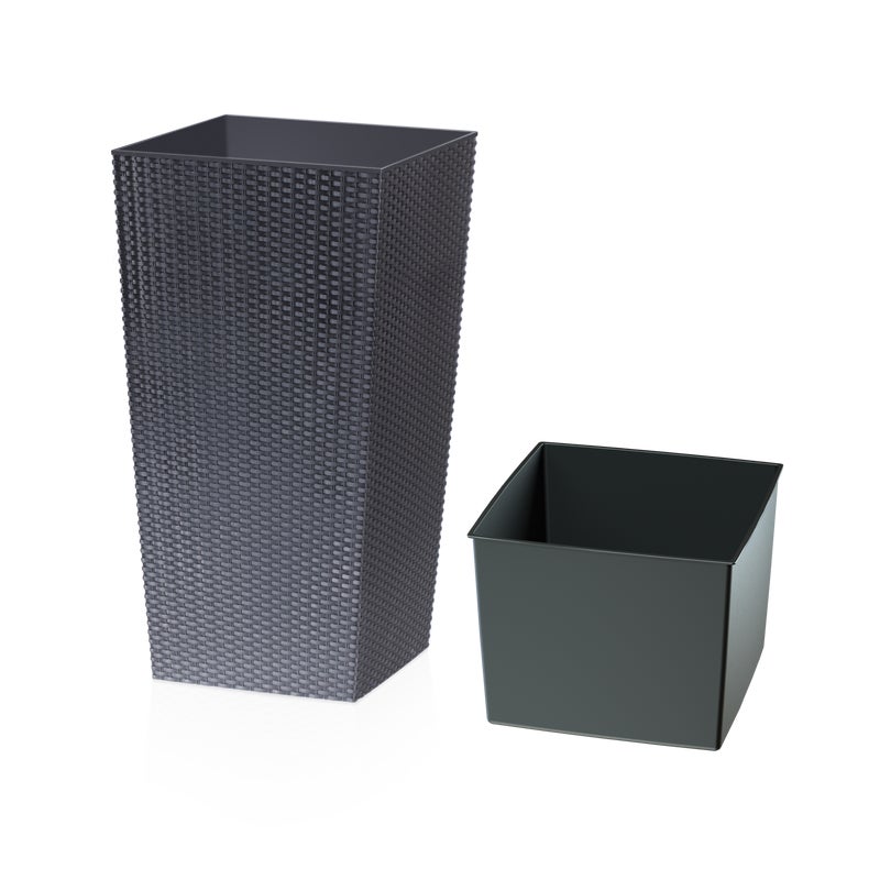 Doniczka Rato Square 32.5x32.5cm antracyt Prosperplast
