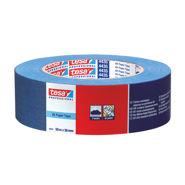 Taśma malarska UV PAPER TAPE 38 mm x 50 m zewnętrzna TESA