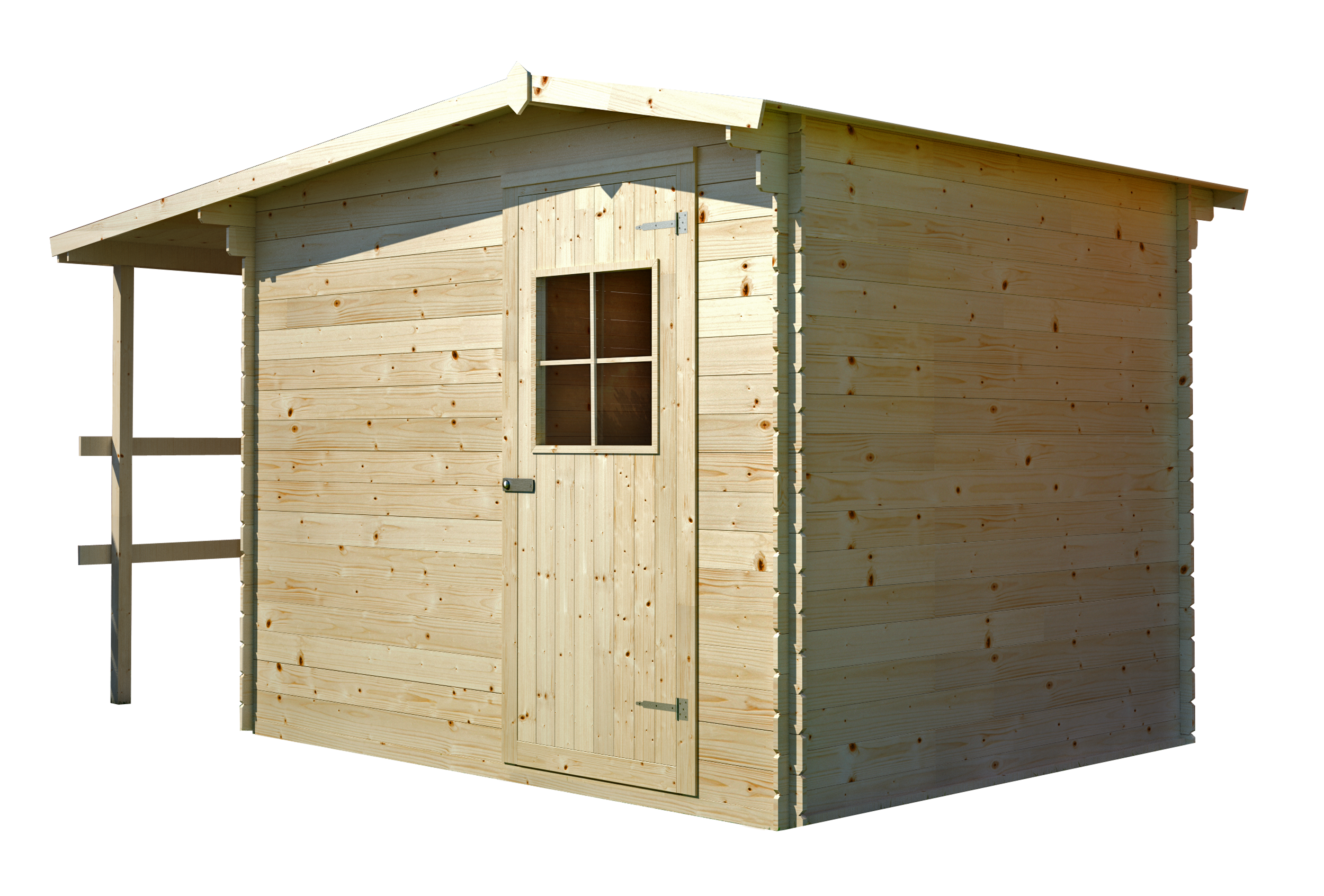 Domek narzędziowy z drewutnią Soleo Bis z podłogą 350x270x225cm Megiw