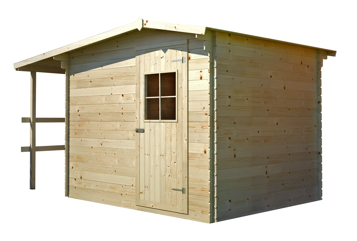Domek narzędziowy z drewutnią Soleo Bis z podłogą 350x270x225cm Megiw
