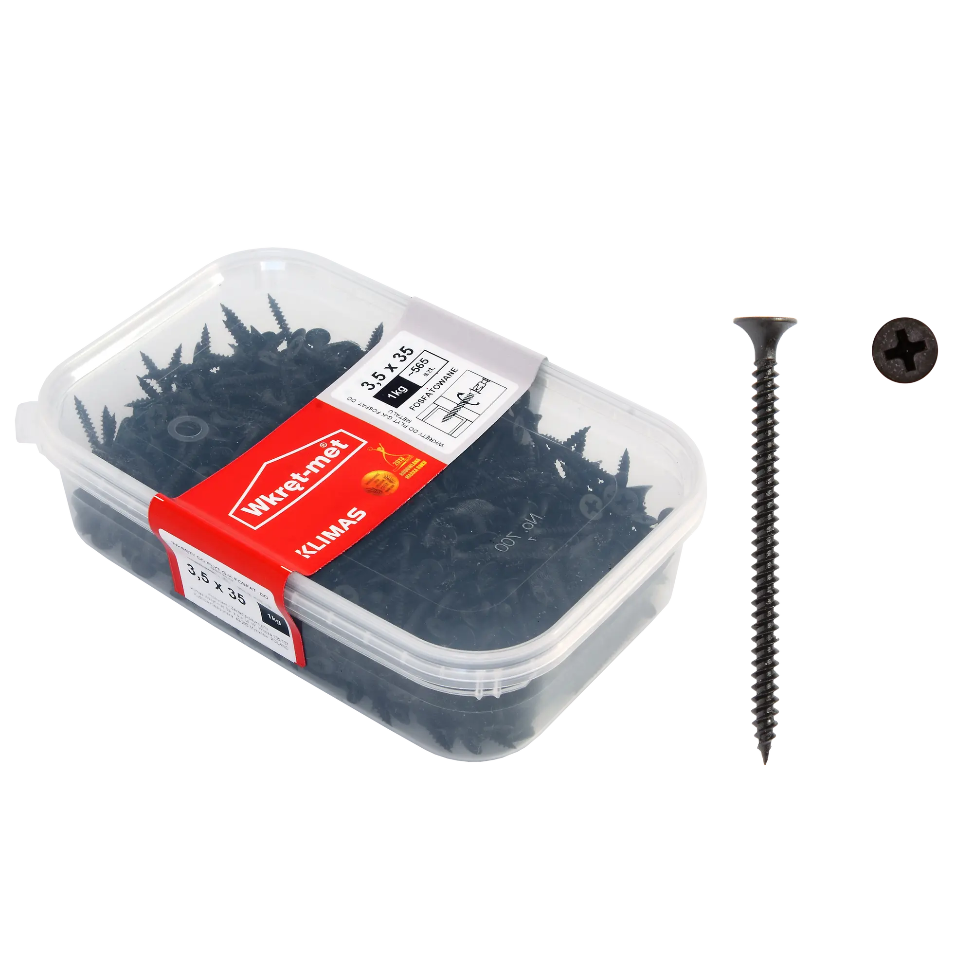 Wkręt do płyt G-K 3.5 x 35 mm 1 kg Wkręt-met