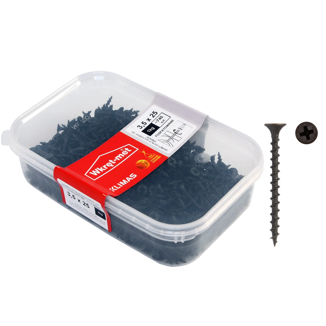 Wkręt do płyt G-K 3.5 x 25 mm 1 kg Wkręt-met