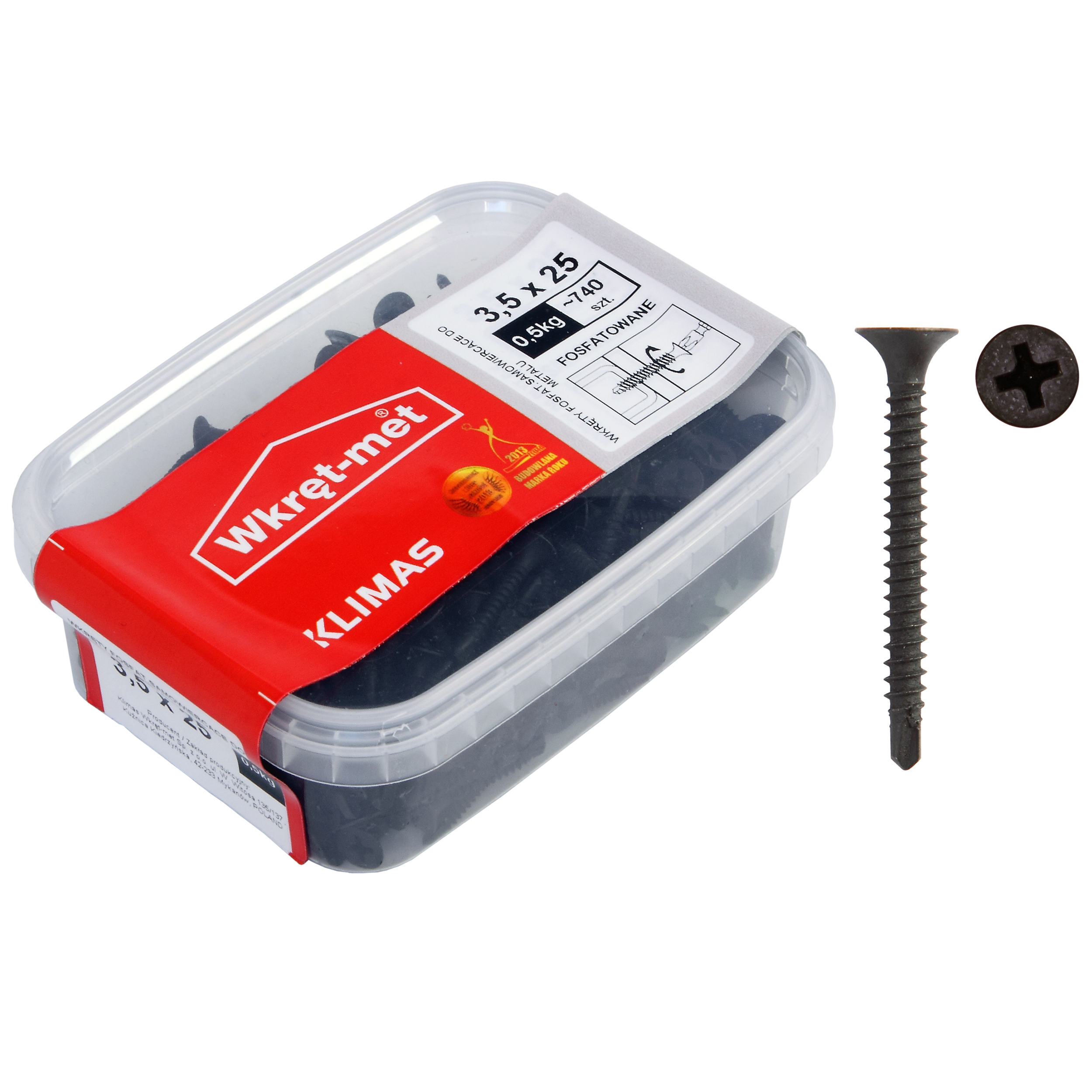 Wkręt do płyt G-K 3.5 x 35 mm 0.4 kg Wkręt-met