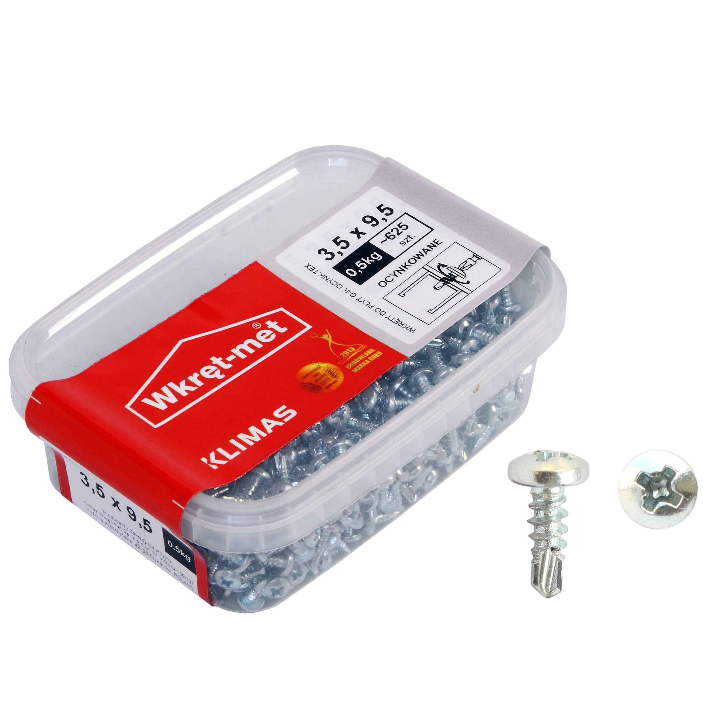 Wkręt do płyt G-K TE x 3.5 x 9.5 mm 0.5 kg Wkręt-met