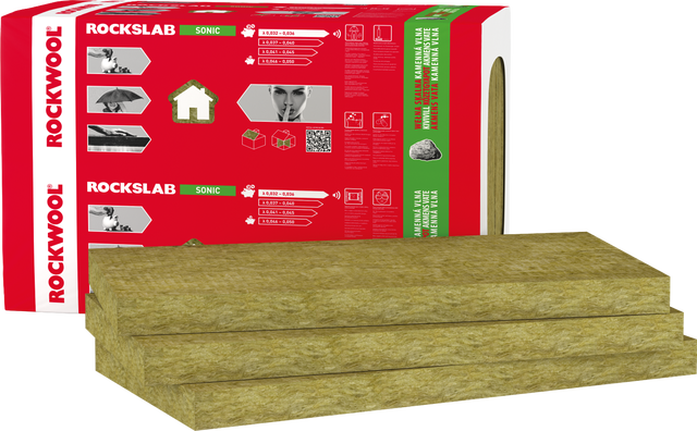 Płyta izolacyjna z wełny skalnej Rockslab Sonic 036 50 mm Rockwool