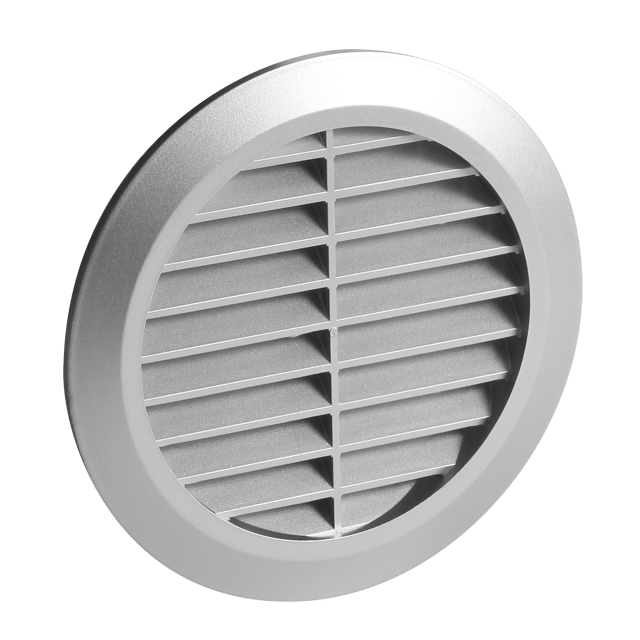 Kratka wentylacyjna OKRĄGŁA 100 mm satyna EQUATION