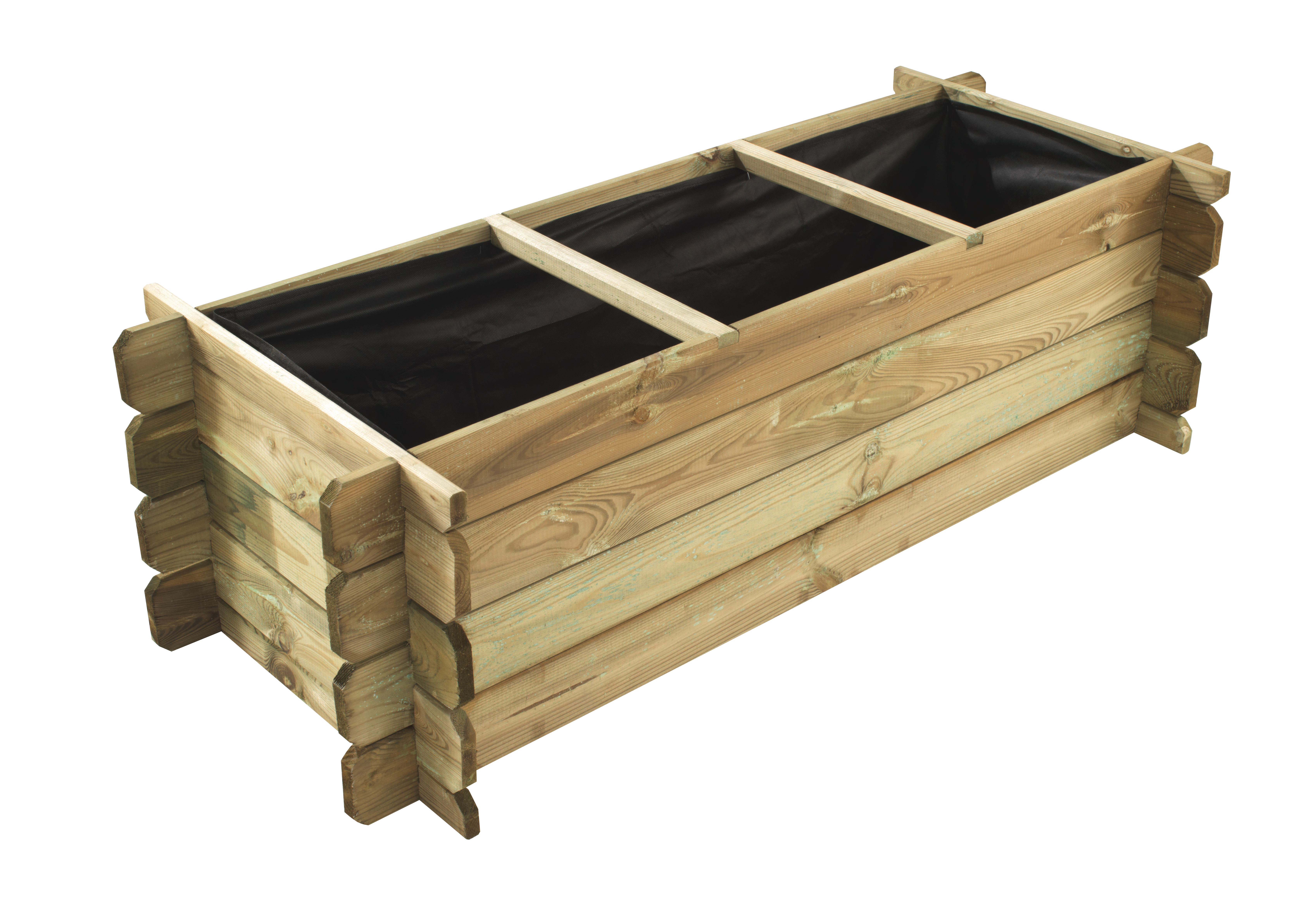 Huerto urbano de suelo de madera basil 140x60x40 cm