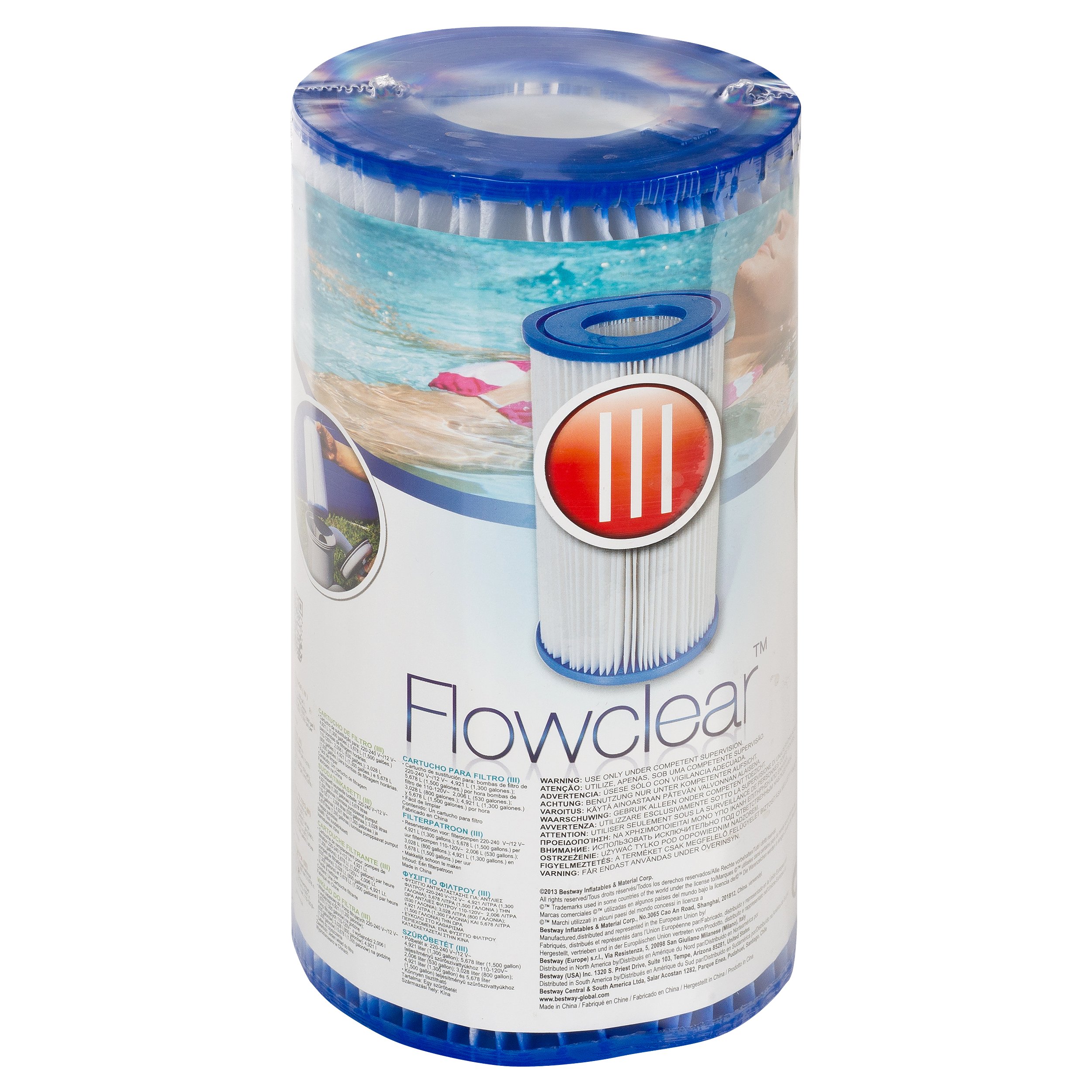 Cartuccia per filtro a cartuccia per pompe da piscina e spa in pvc - 6