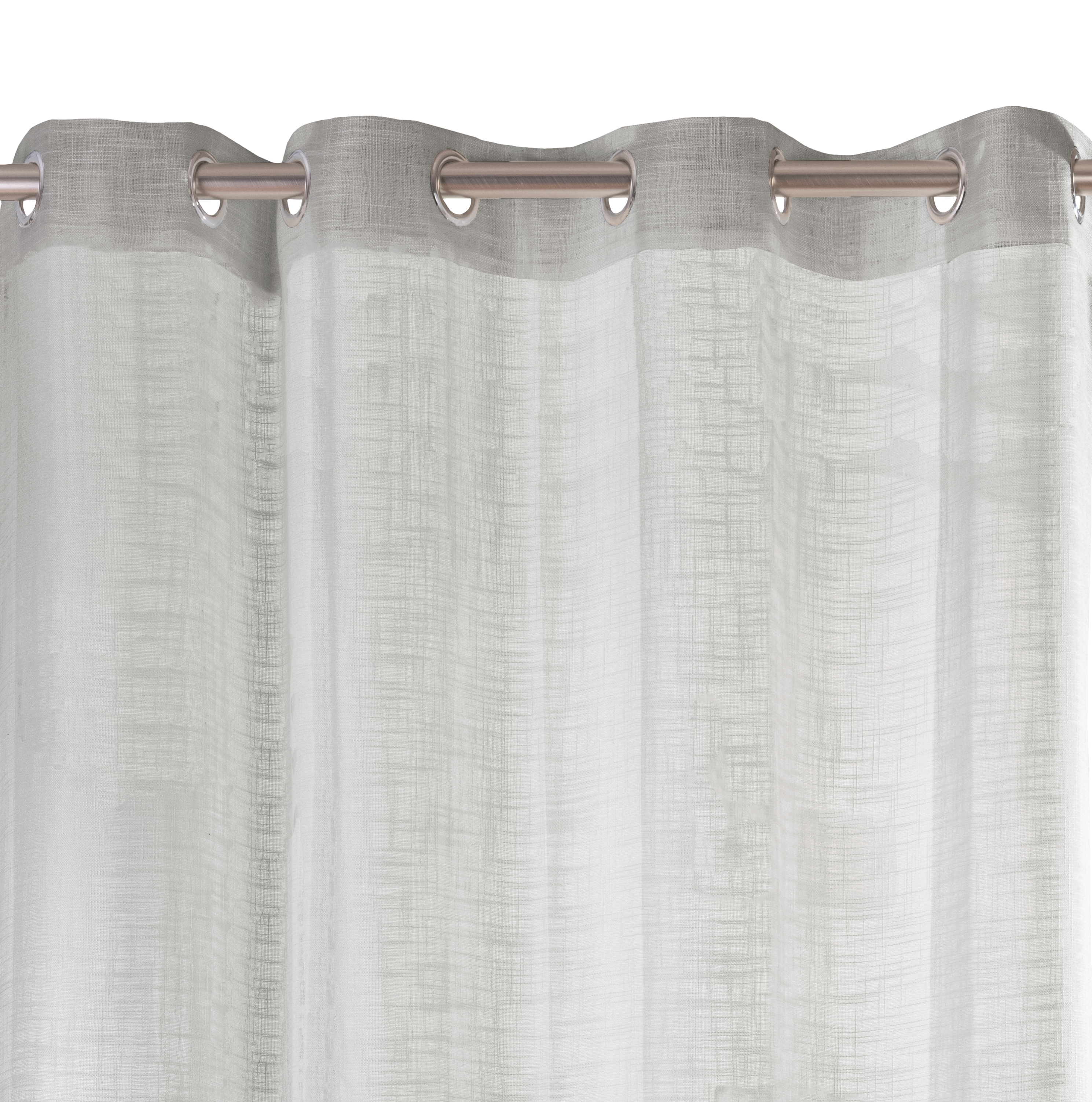 Zasłona Amina szara 140 X 280 cm na przelotkach Inspire - 5