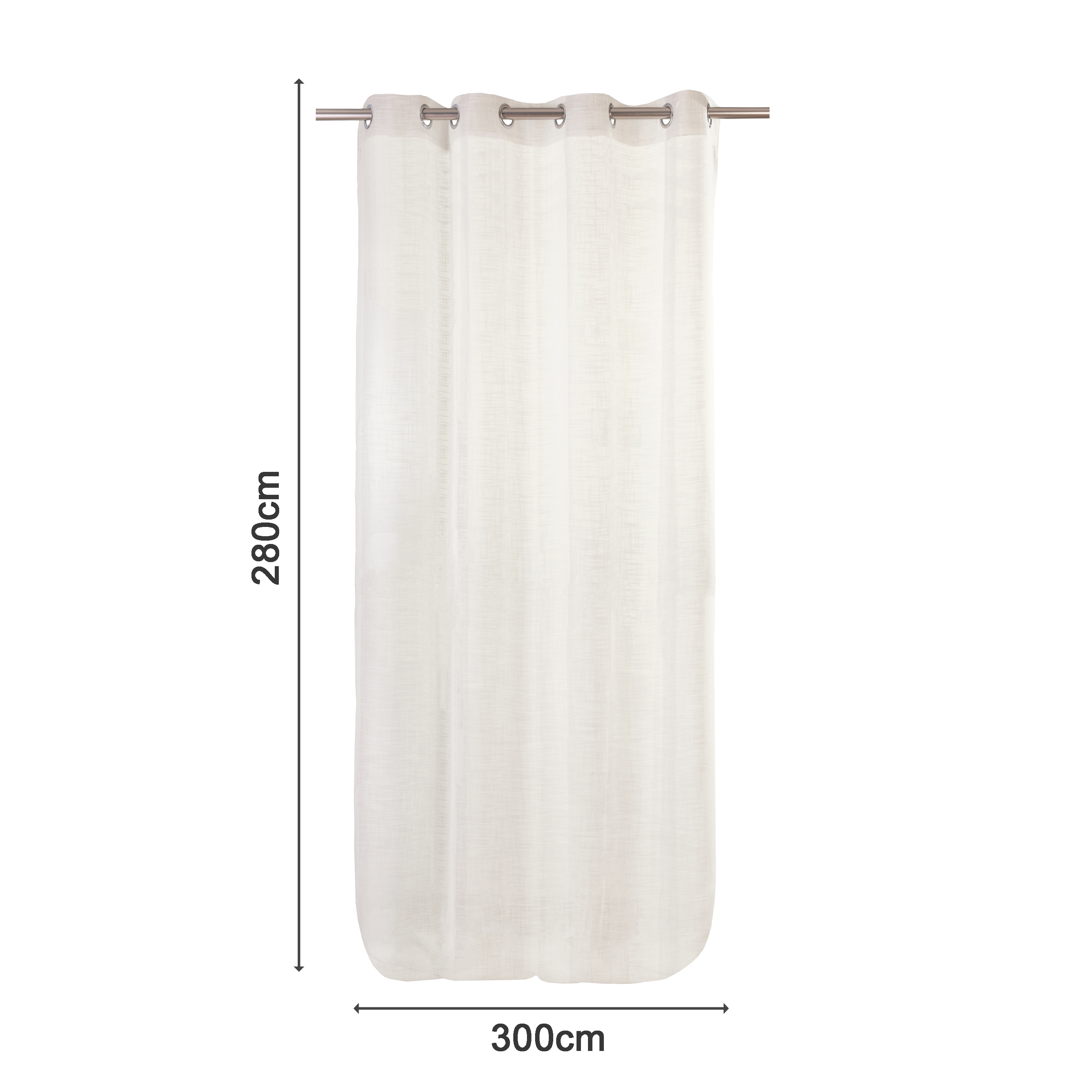 Cortinado ilhós Amina 300x280cm trench 6 Inspire - 2
