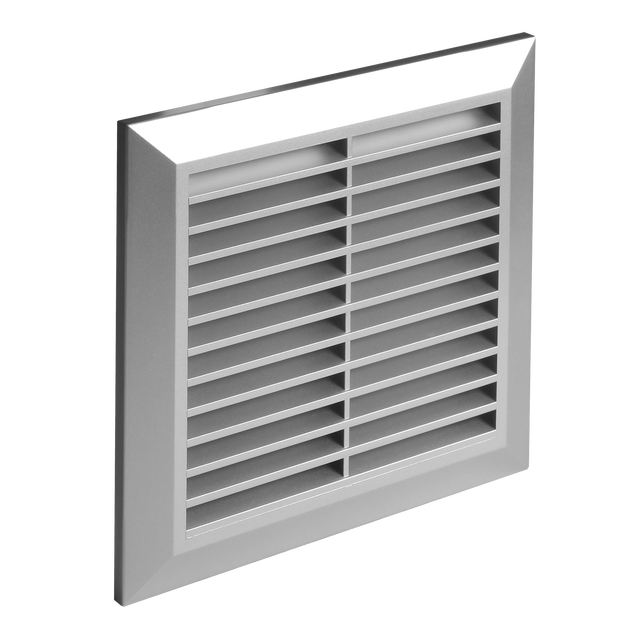 Kratka wentylacyjna 14 x 14 cm / 100 mm satyna EQUATION