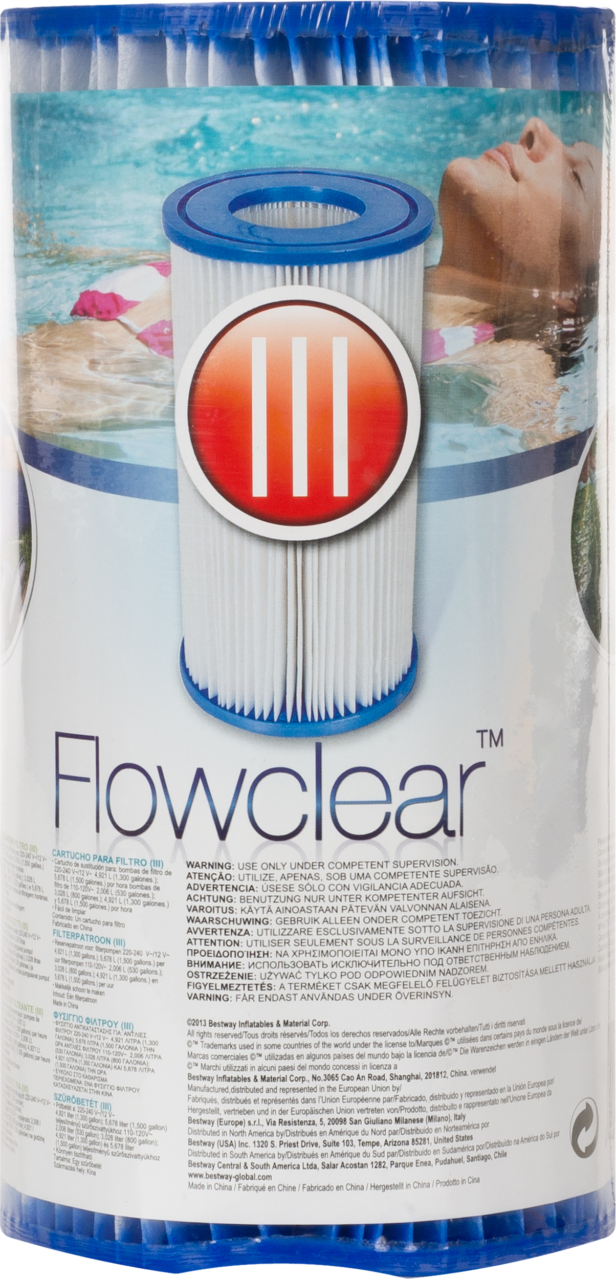 Cartuccia per filtro a cartuccia per pompe da piscina e spa in pvc - 5