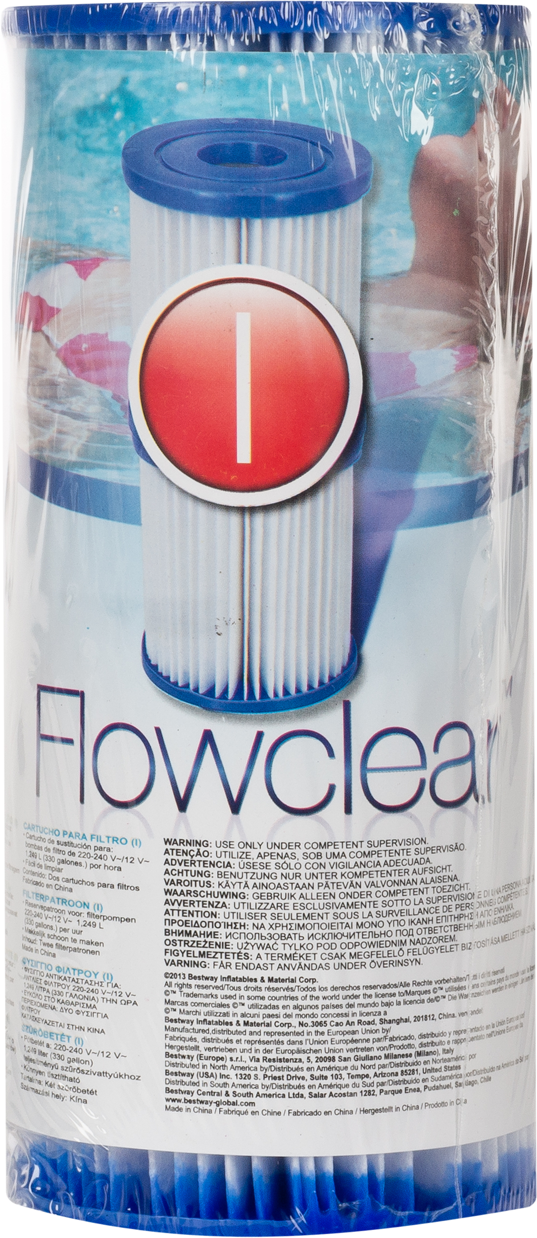 Cartuccia per filtro a cartuccia per pompe da piscina e spa in pvc BESTWAY - 9