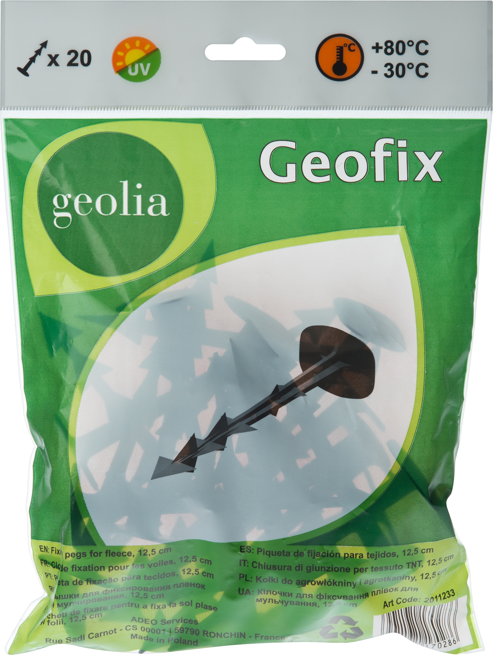 Kołki do agrowłókniny 12.5 cm 20szt. Geolia - 2