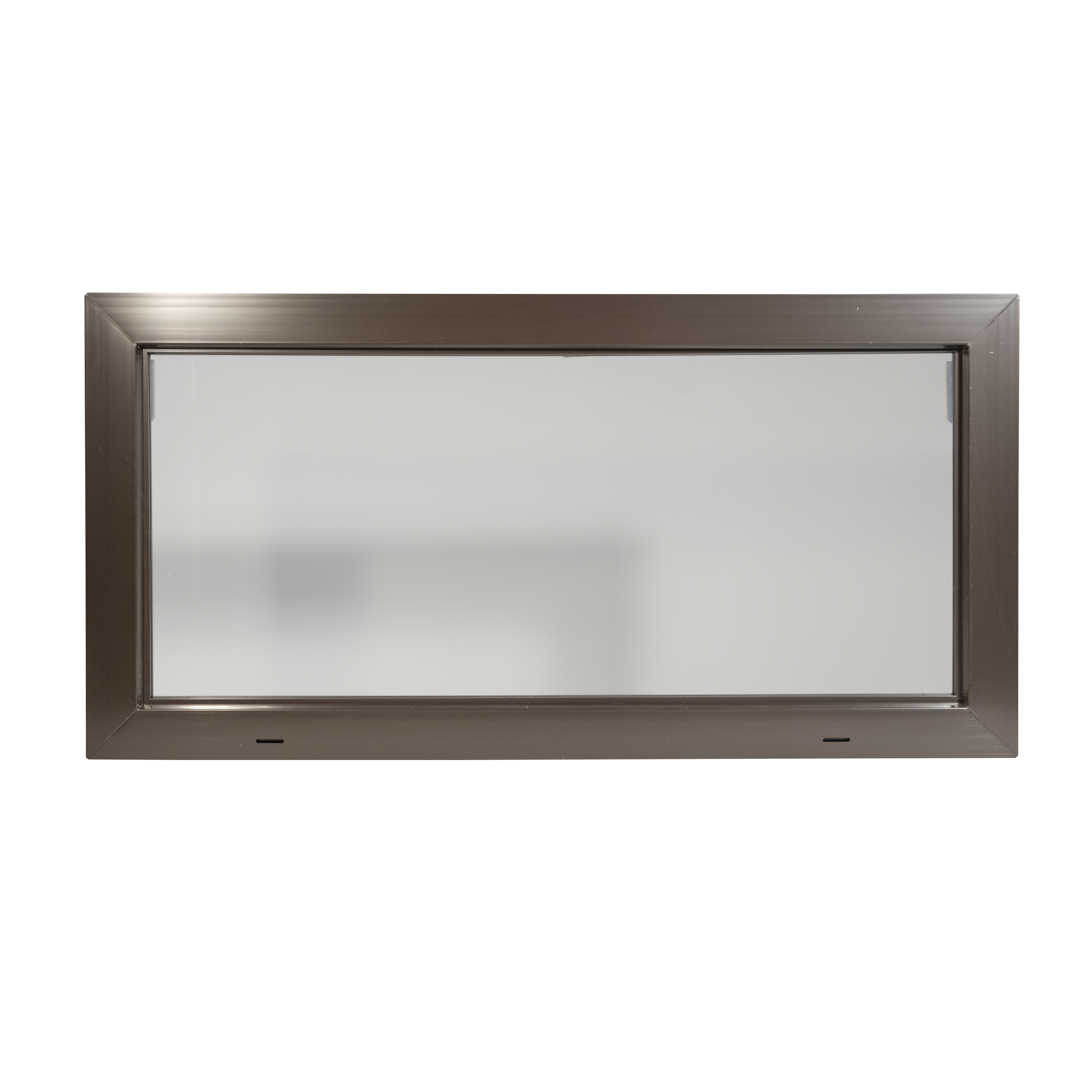 Okno PCV szyba pojedyńcza gospodarcze brązowe 1000x500 mm uchylne do wewnątrz ACO KIPP