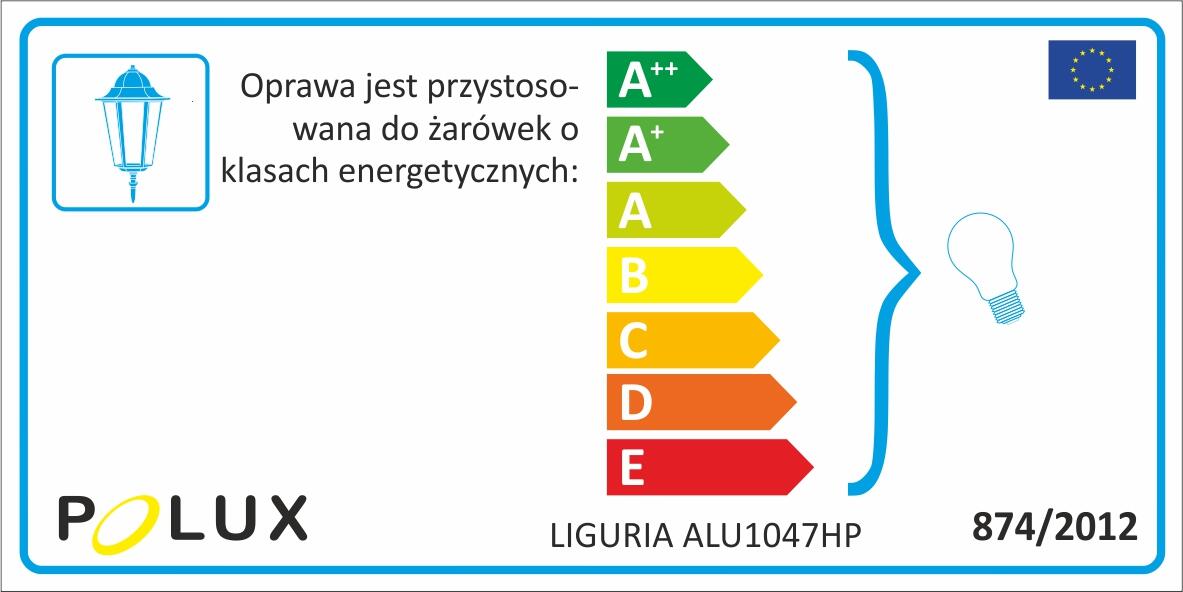 Lampa ogrodowa wisząca LIGURIA IP43 stare złoto E27 POLUX - 6