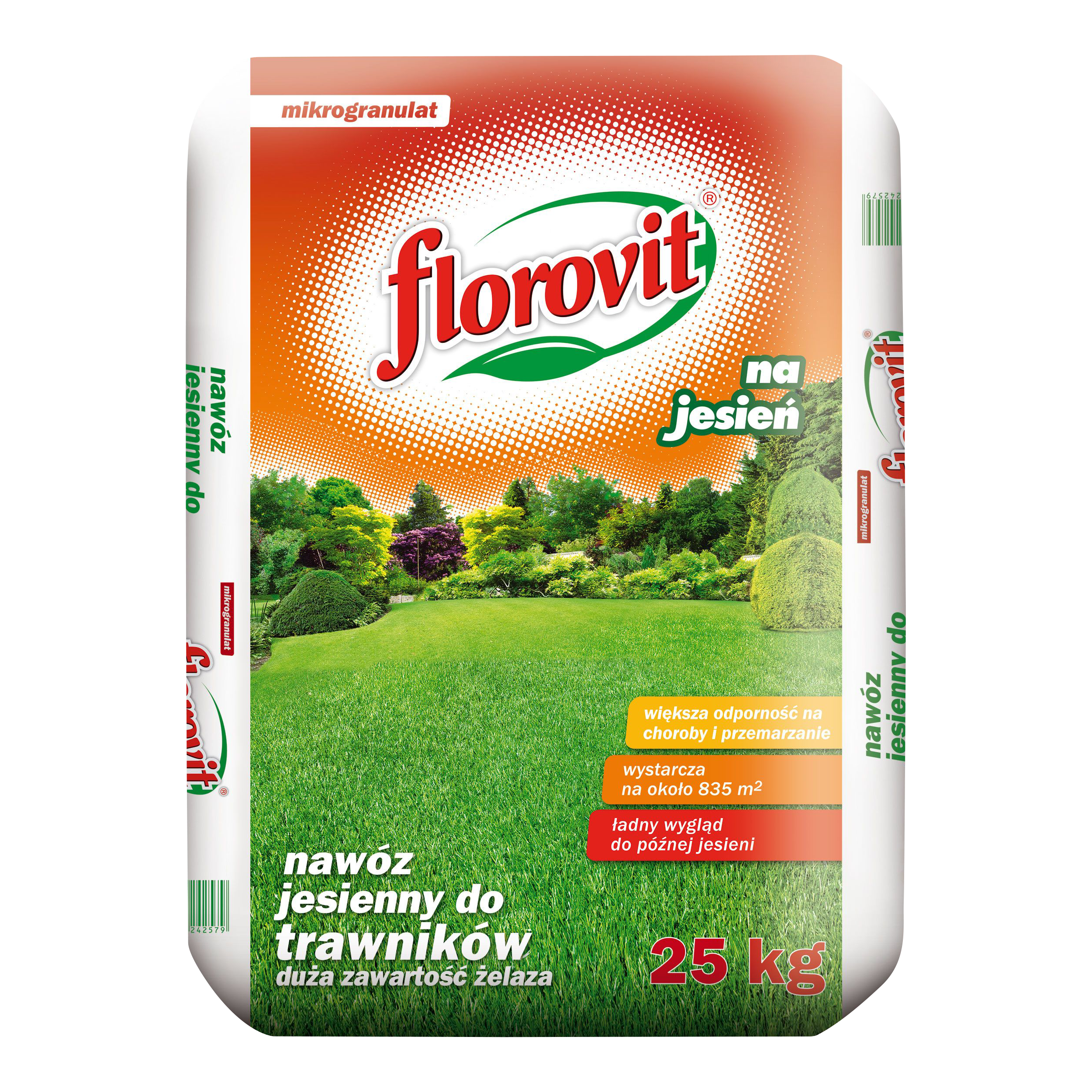 Nawóz do trawnika jesienny 25kg Florovit