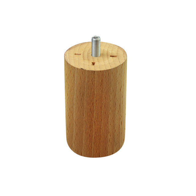 Noga meblowa drewniana 100 x 55 mm buk