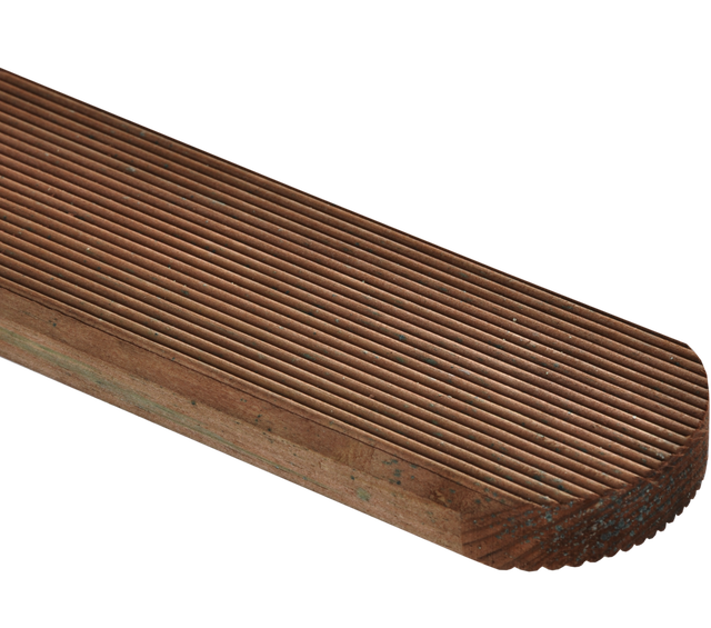 Sztacheta drewniana 9x2x180 cm ryflowana brązowa Sobex