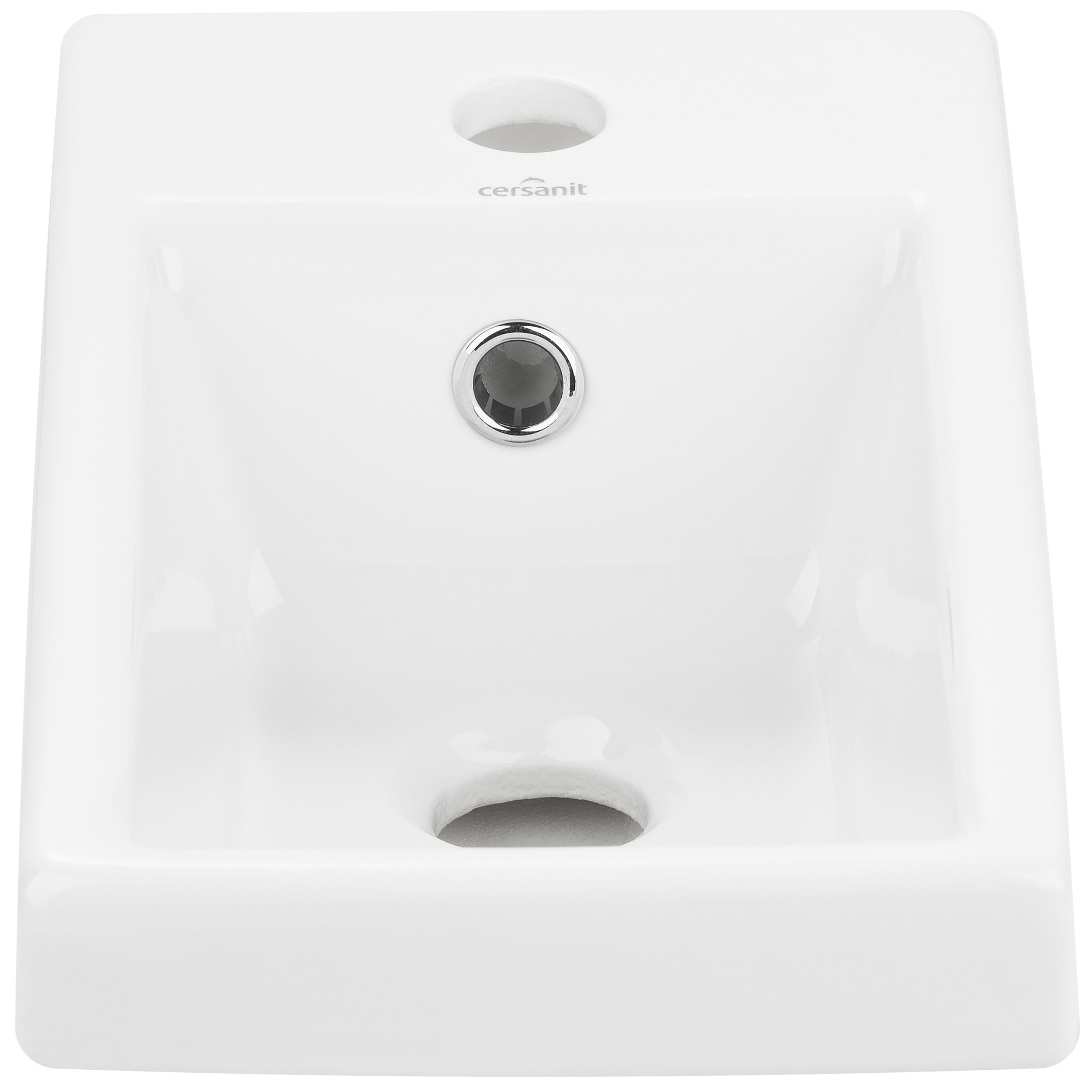 Umywalka ceramiczna wpuszczana w blat Como Box 40 x 22 Z/O Cersanit - 3